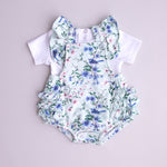 White T-shirt matched with playsuit