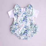 White T-shirt matched with playsuit
