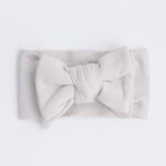milky coffee jacquard knit bow