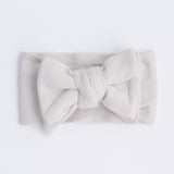 milky coffee jacquard knit bow