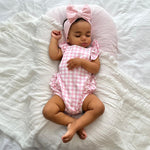 pink-gingham-ruffle-playsuit