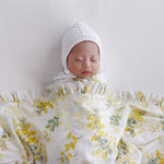 wattle frill jersey swaddle