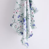 Mint Fairy Wren Frill Jersey Swaddle