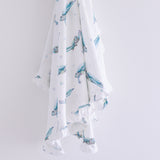 Ocean Turtle Frill Jersey Swaddle