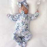 Blue Fairy Wren Frilly Growsuit Onesie