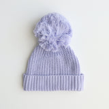 Knitted Baby Beanie Lavender