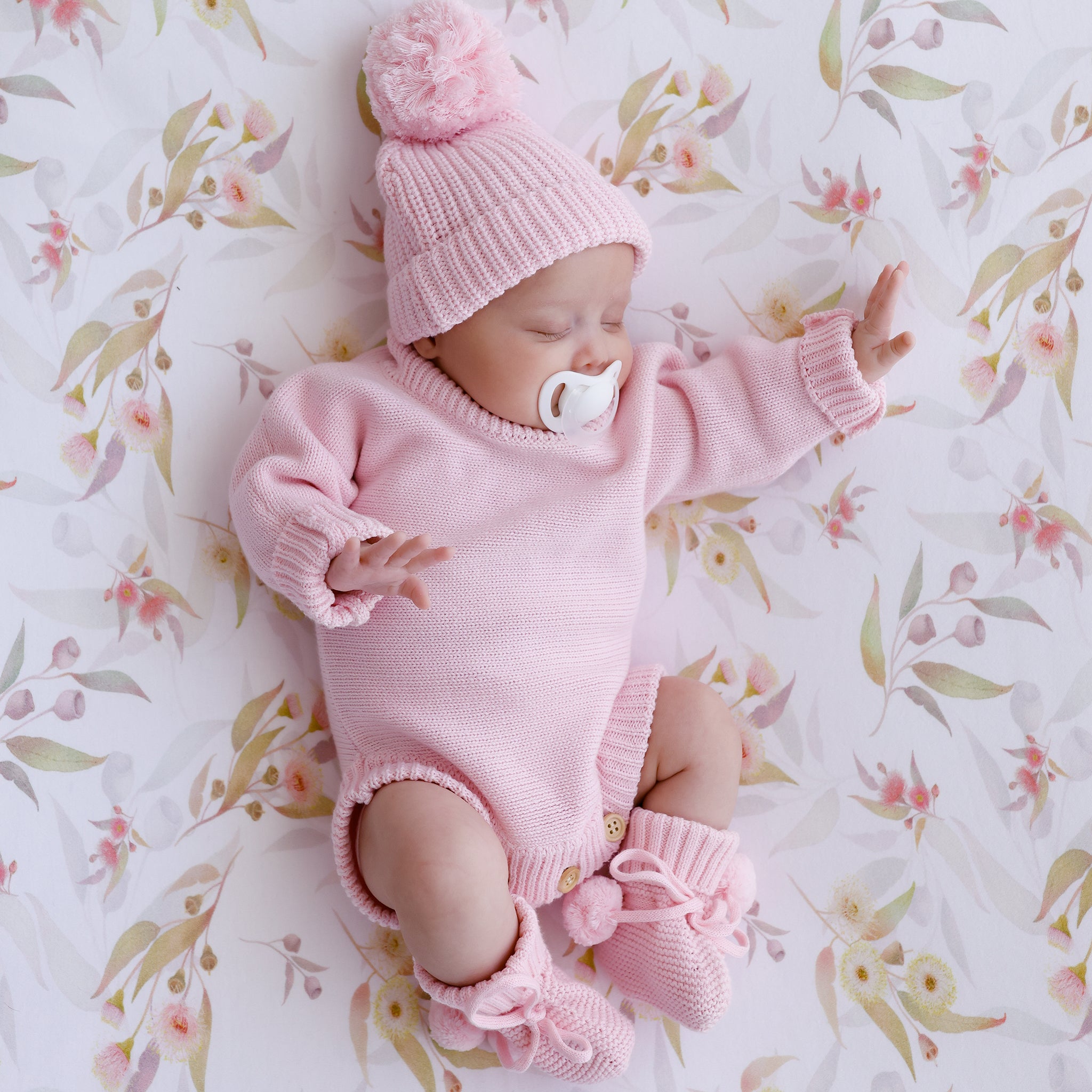 Baby Romper Pretty Pink - Heirloom