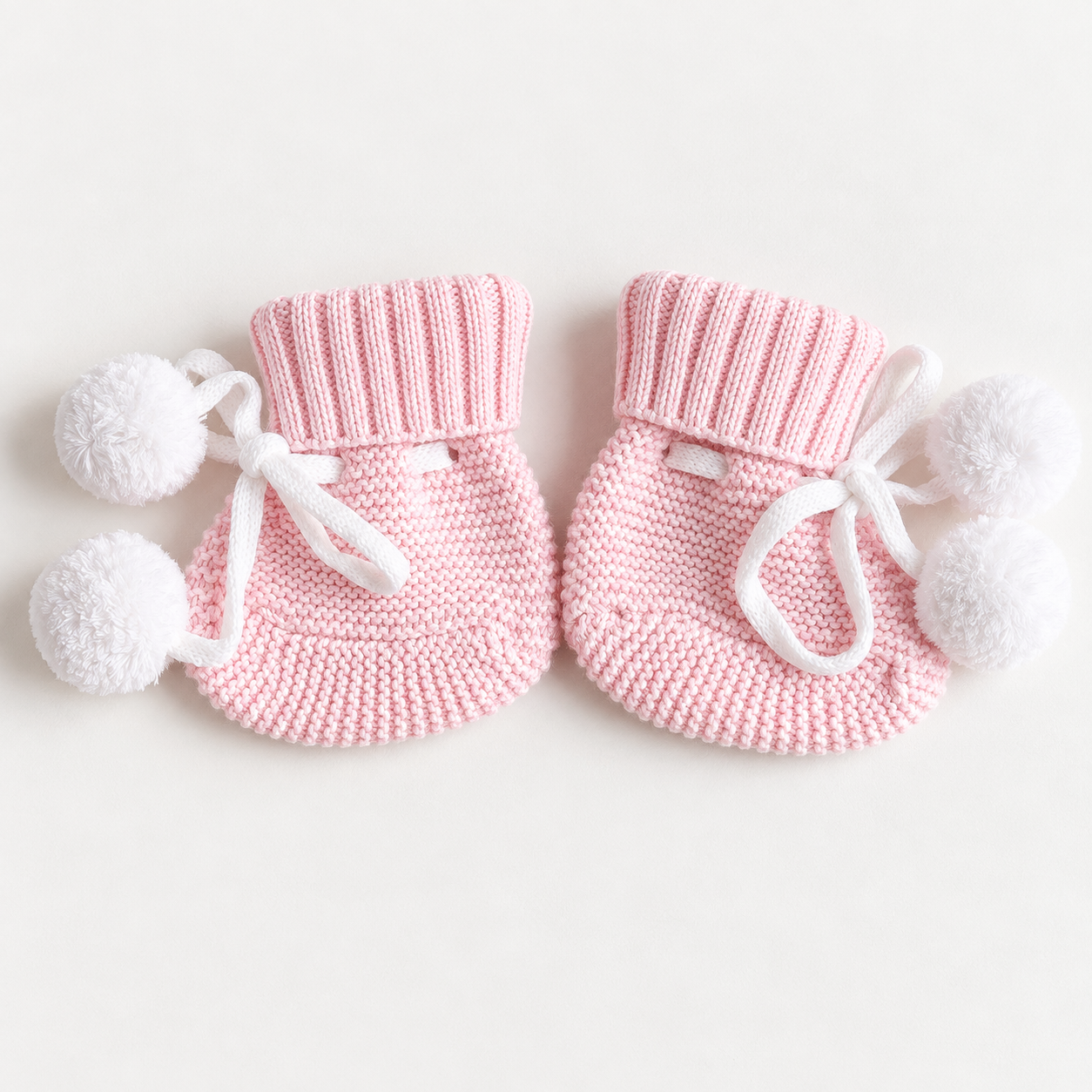 Cute Pom Pom Booties – Pretty Pink – photo 3
