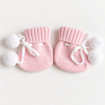 Cute Pom Pom Booties – Pretty Pink – photo 3