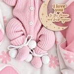 Cute Pom Pom Booties – Pretty Pink – photo 4