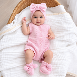 Florence Lace Cotton Knitted Bubble Romper