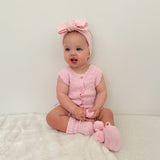 Knitted Baby Booties Pretty Pink