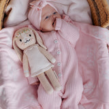 Baby Knitted Romper – Frilly Pretty Pink
