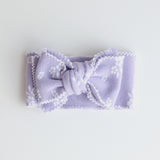 Lavender Posy Jacquard Knit Bow Headband – Baby & Toddler