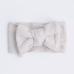 milky coffee jacquard knit bow