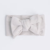 milky coffee jacquard knit bow