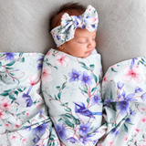 Mint Fairy Wren Muslin Swaddle by Thea With Love