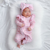 Pink Gingham Frilly Onesie