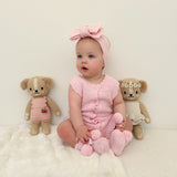 Knitted Baby Booties Pretty Pink