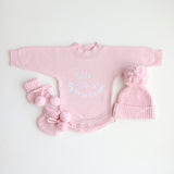 Pretty Pink Hello World - Heirloom Romper