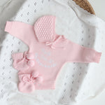 Pretty_Pink_Hello_World_Bundle_With_Bonnet and booties