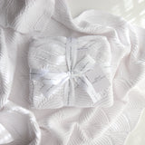 White Baby Blanket – 100 x 80cm Cotton Knit
