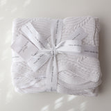 White Baby Blanket – 100 x 80cm Cotton Knit