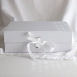 White Ribbon Large Gift Box - Discounted