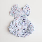 Blue Fairy Wren Ruffle Playsuit - Clearance