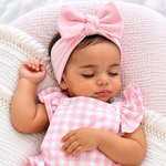 Pretty Pink knit bow headband – photo 3