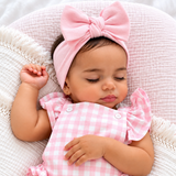 Pretty Pink knit bow headband – photo 3
