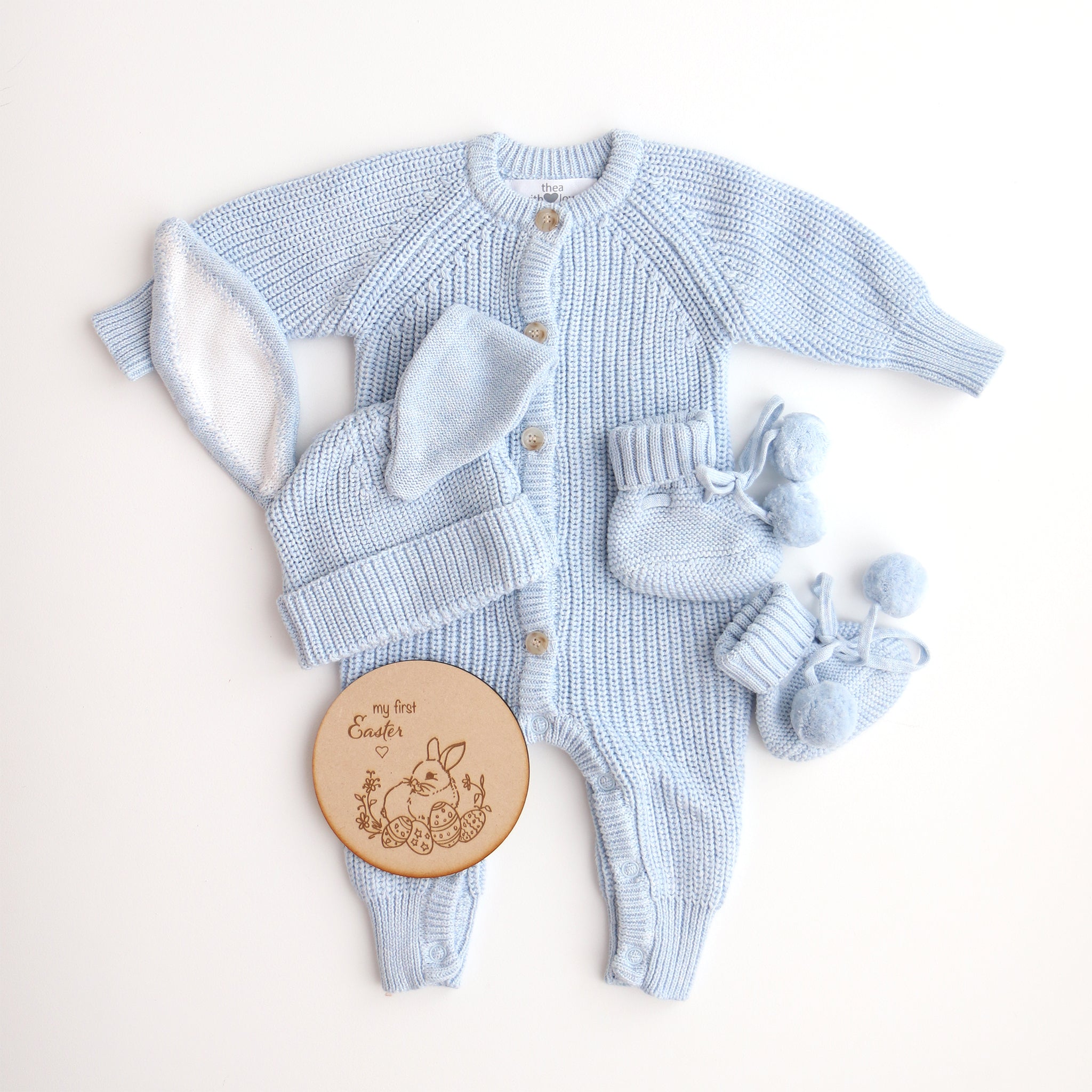 Easter bunny chunky knit outfit 