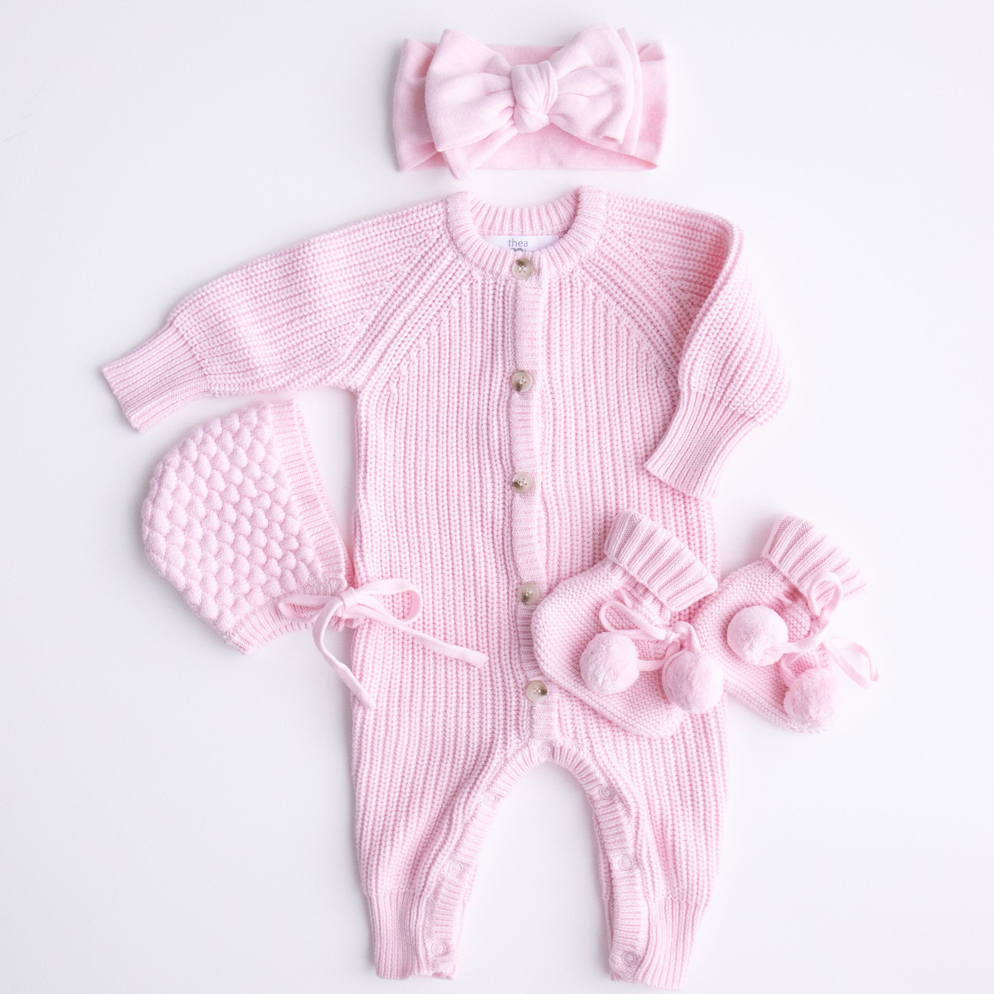 pretty pink knitted collection
