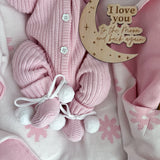 Cute Pom Pom Booties -  Pretty Pink