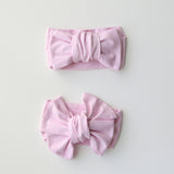 Dusky Pink Bow - One Size