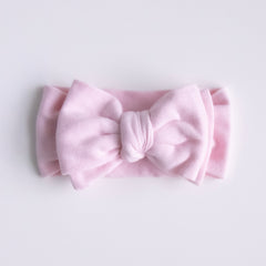 Jacquard Knit Bow - Pretty Pink