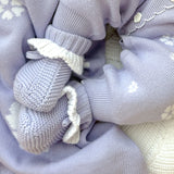 Cute Frilly Booties Lavender by Thea With Love