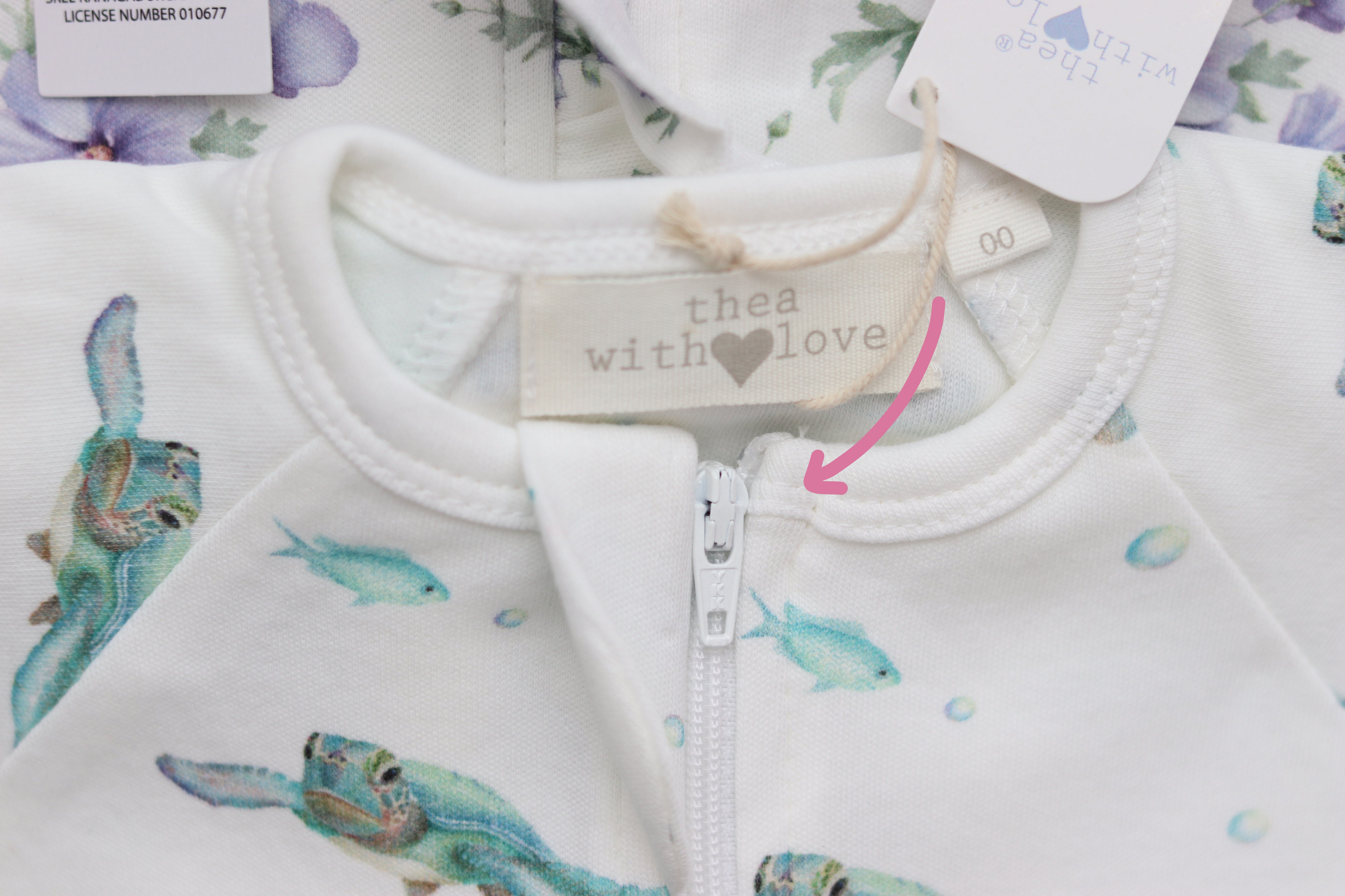 ocean turtle growsuit onesie