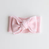 Pink Posy Jacquard Knit Bow Headband – Baby & Toddler