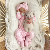 Pretty Pink Gingham Frilly Onesie Growsuit