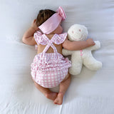 pretty-pink-gingham-ruffle-playsuit