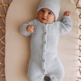 Chunky Knit Sky Baby Romper