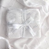 Snow Baby Blanket – 100 x 80cm Cotton Knit
