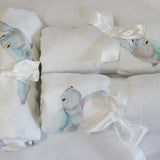 Ocean Turtle organic muslin swaddle by Thea With Love