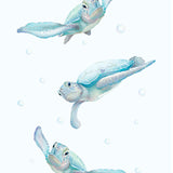 A3 turtle nursery print on paper sample