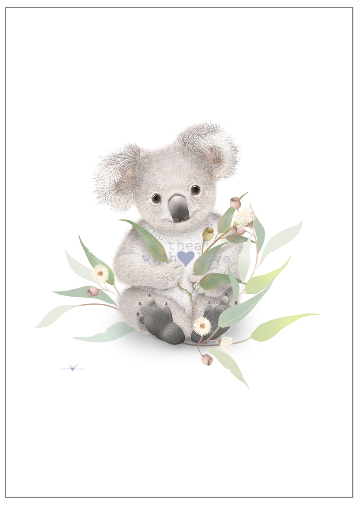 A4-Koala-BLOSSOM-NURSERY-print