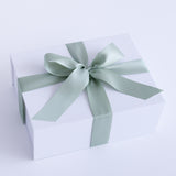 Deluxe Gift Packaging Box - Sage Ribbon