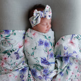 Mint Fairy Wren Organic Muslin Swaddle