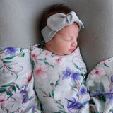 Mint fairy wren organic muslin swaddle 