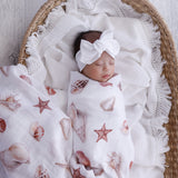 Seashells Organic Muslin Swaddle